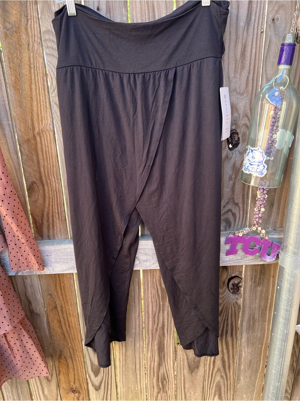 Athleta Black release pants -Wrap-Style